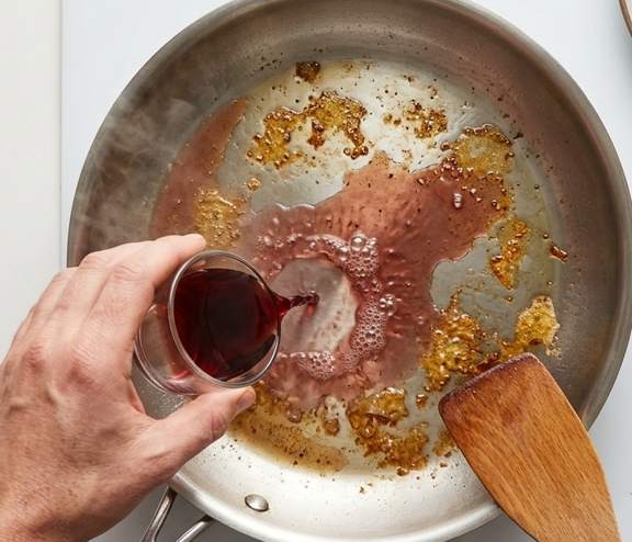Qué es desglasar una sartén y cómo aprovechar todo el sabor pegado al fondo