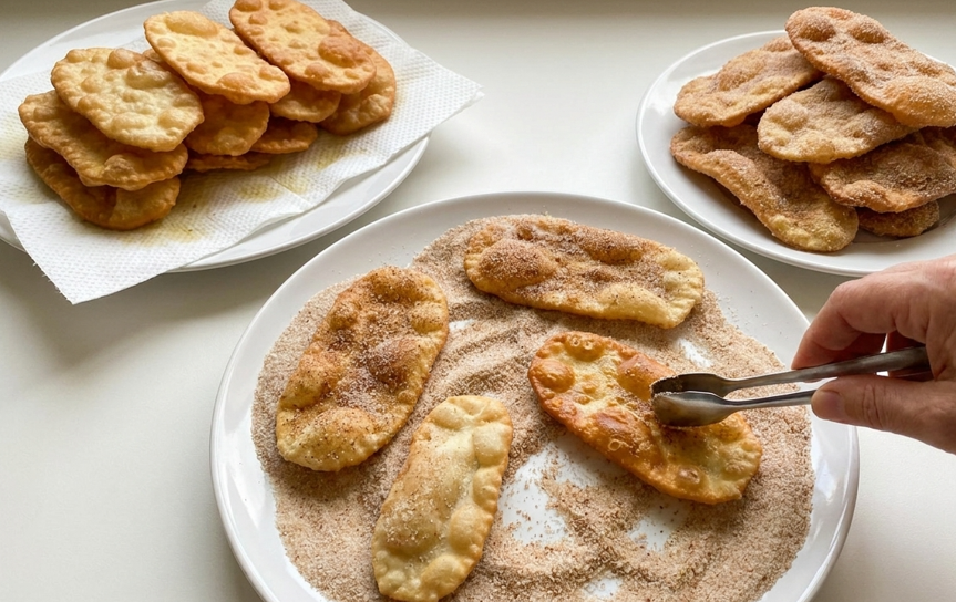 Engañamaridos de Huelva, un dulce frito crujiente para preparar en un momento
