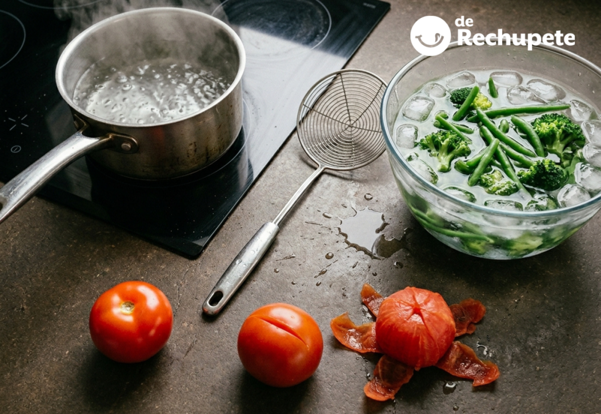 Qué es escaldar: la técnica de cocina que mejora verduras, frutas y hortalizas