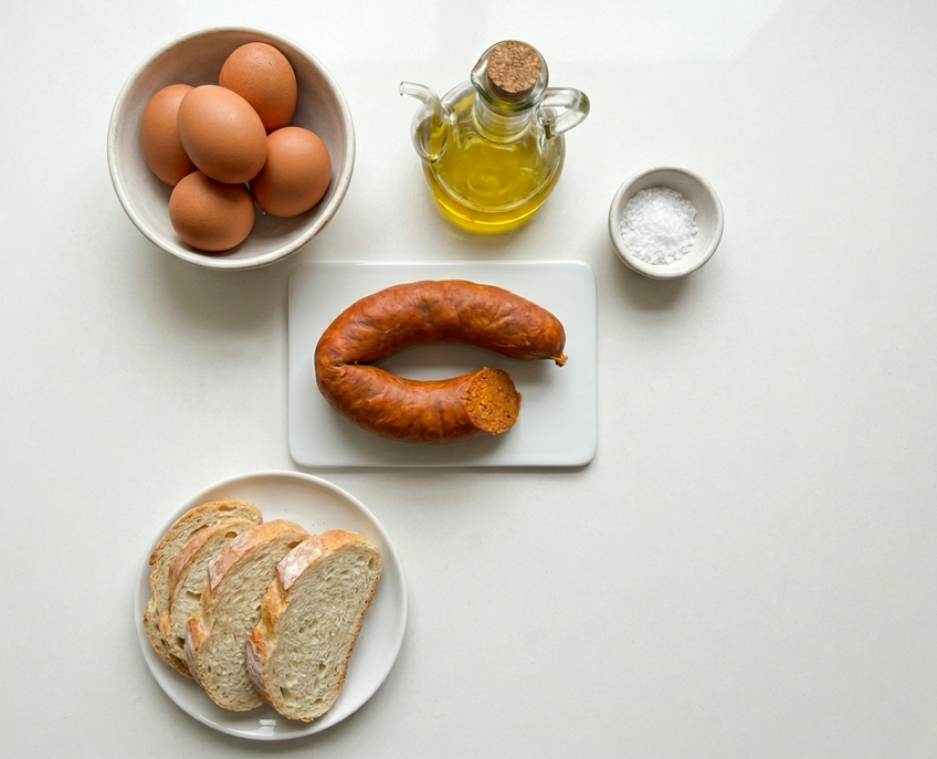 Huevos fritos con farinato, un plato sencillo con sabor a Salamanca