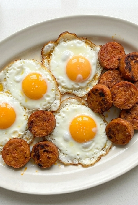 Huevos fritos con farinato, un plato sencillo con sabor a Salamanca