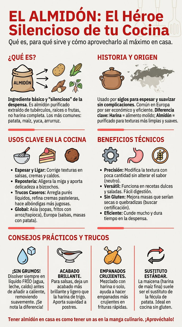 Fécula: qué es, para qué sirve y cómo sacarle partido en la cocina de casa