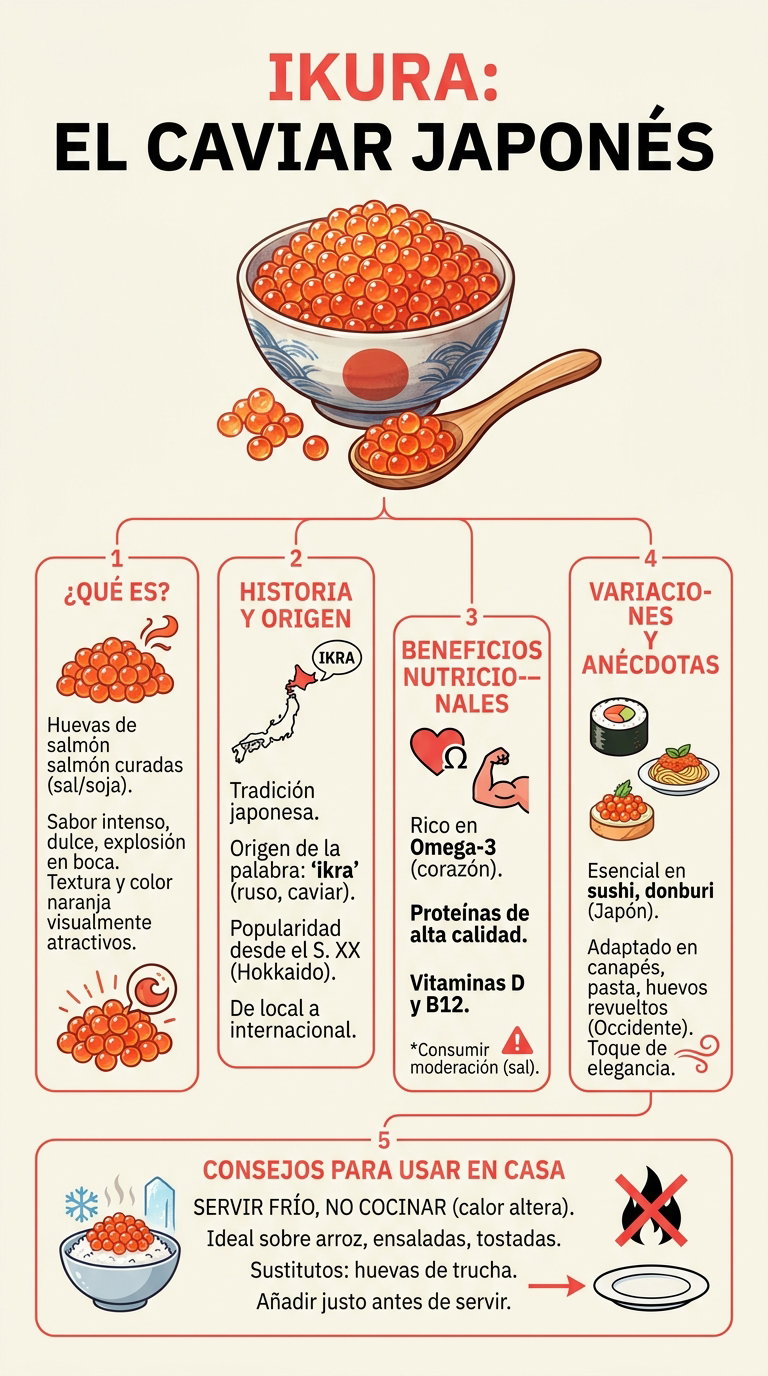 Ikura. Qué es, cómo usar el caviar japonés y por qué deberías probarlo en casa