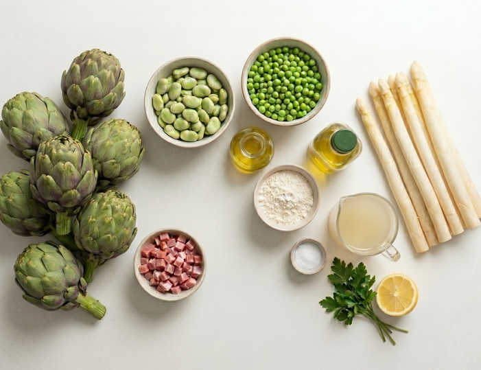 Menestra de verduras a la navarra, una receta de primavera con mucha huerta