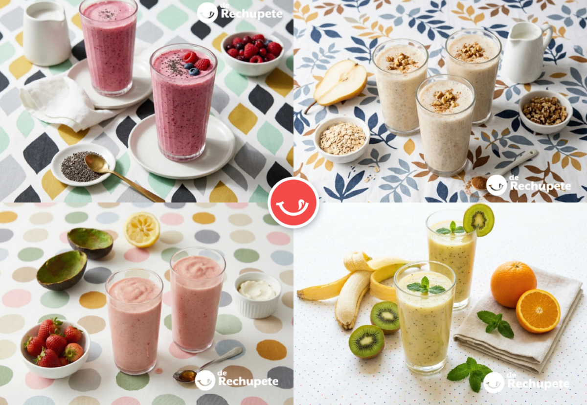 Las mejores recetas de smoothies. Ideas fáciles y saludables