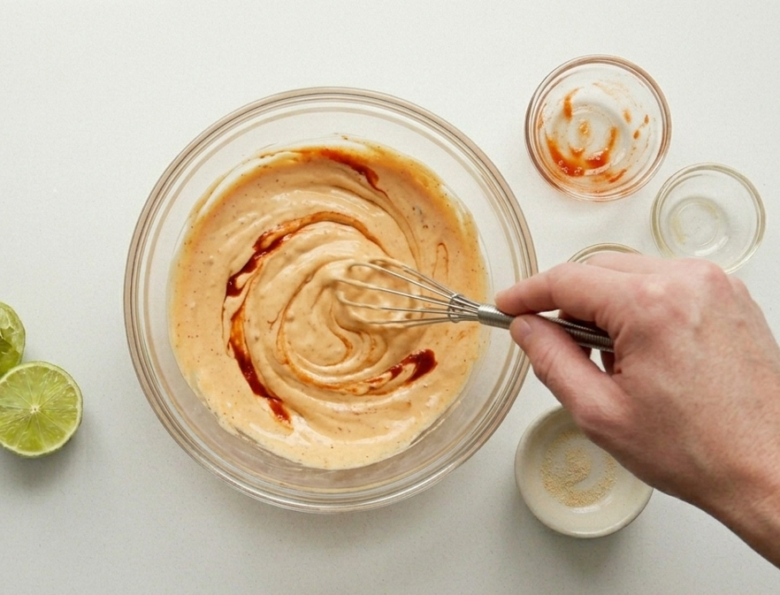 La spicy mayo que querrás ponerle a todo: cremosa, picante y lista en cinco minutos
