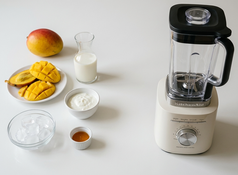 Smoothie de mango casero fácil y refrescante, listo en minutos