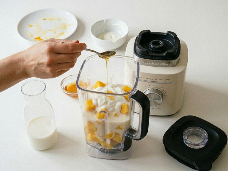 Smoothie de mango casero fácil y refrescante, listo en minutos