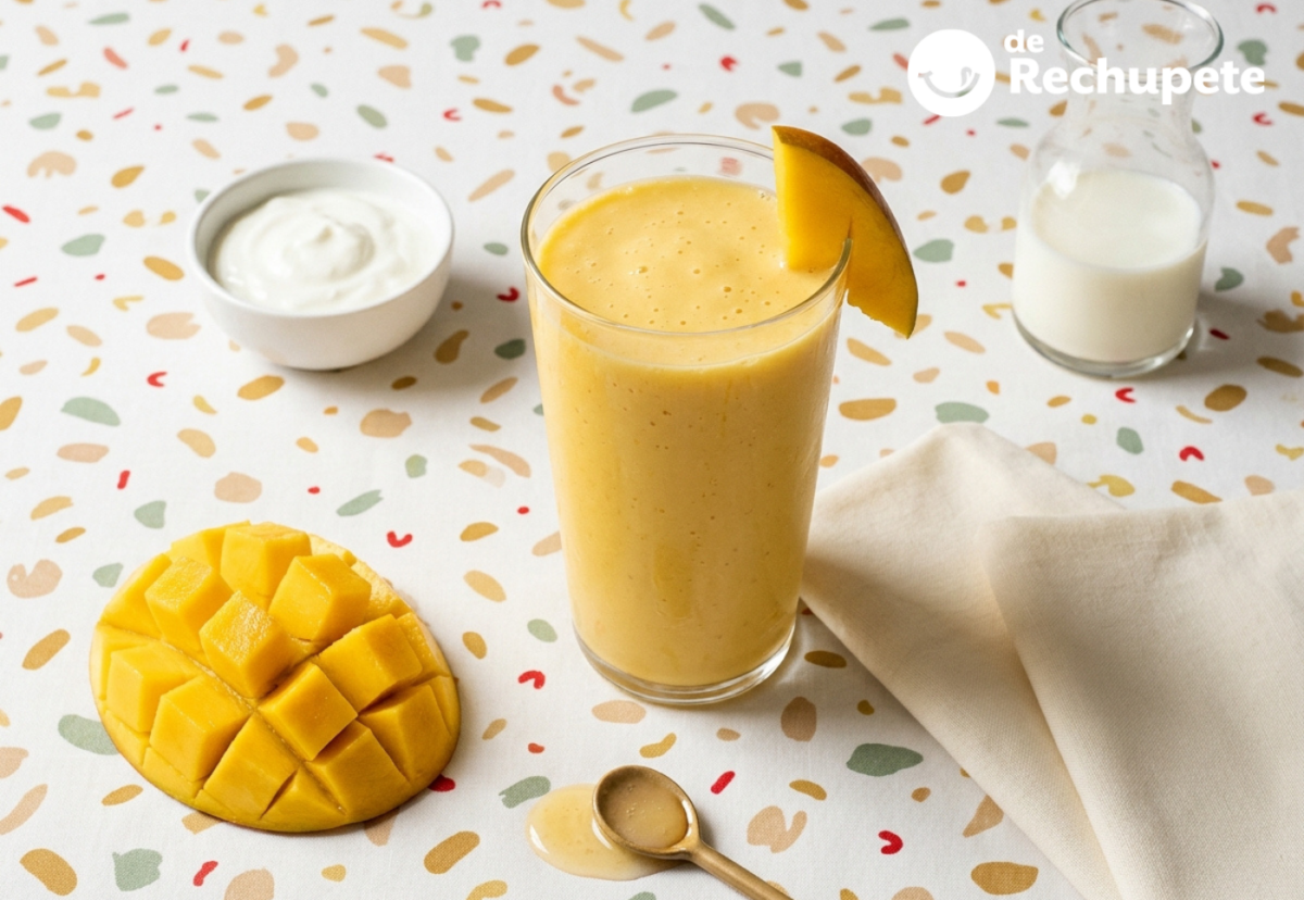 Smoothie de mango casero fácil y refrescante, listo en minutos