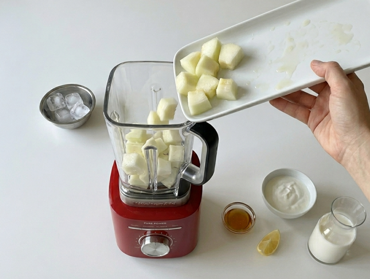 Smoothie de melón casero refrescante, ligero y listo en 5 minutos