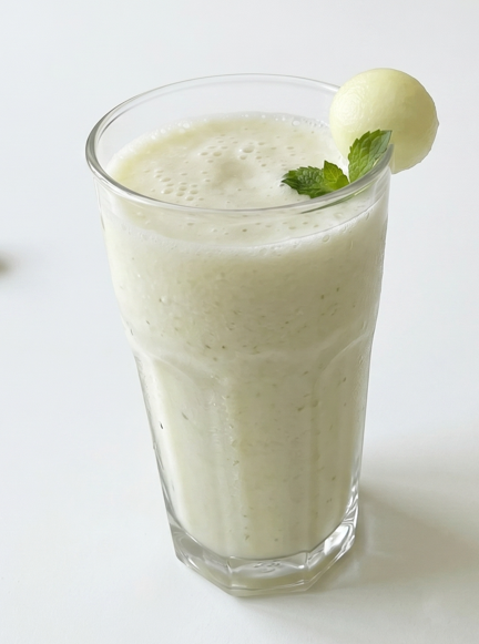 Smoothie de melón casero refrescante, ligero y listo en 5 minutos