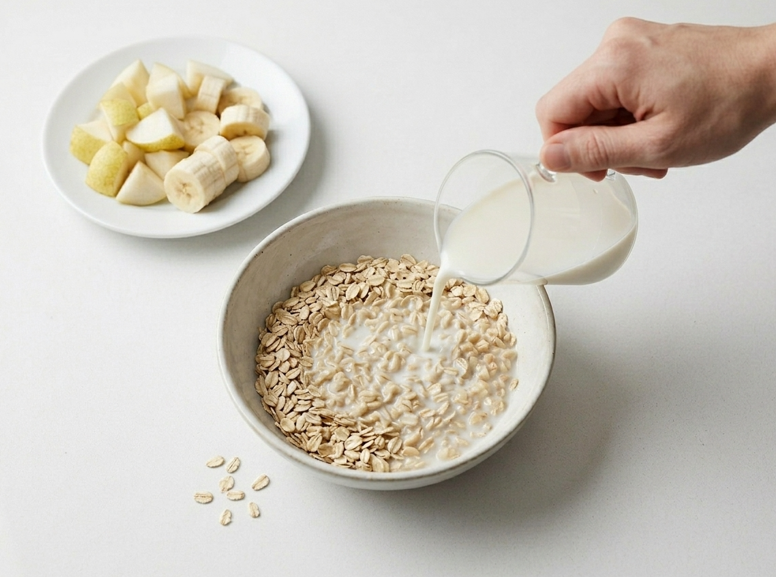 Smoothie de pera y avena. Receta fácil, saludable y perfecta para empezar el día con energía
