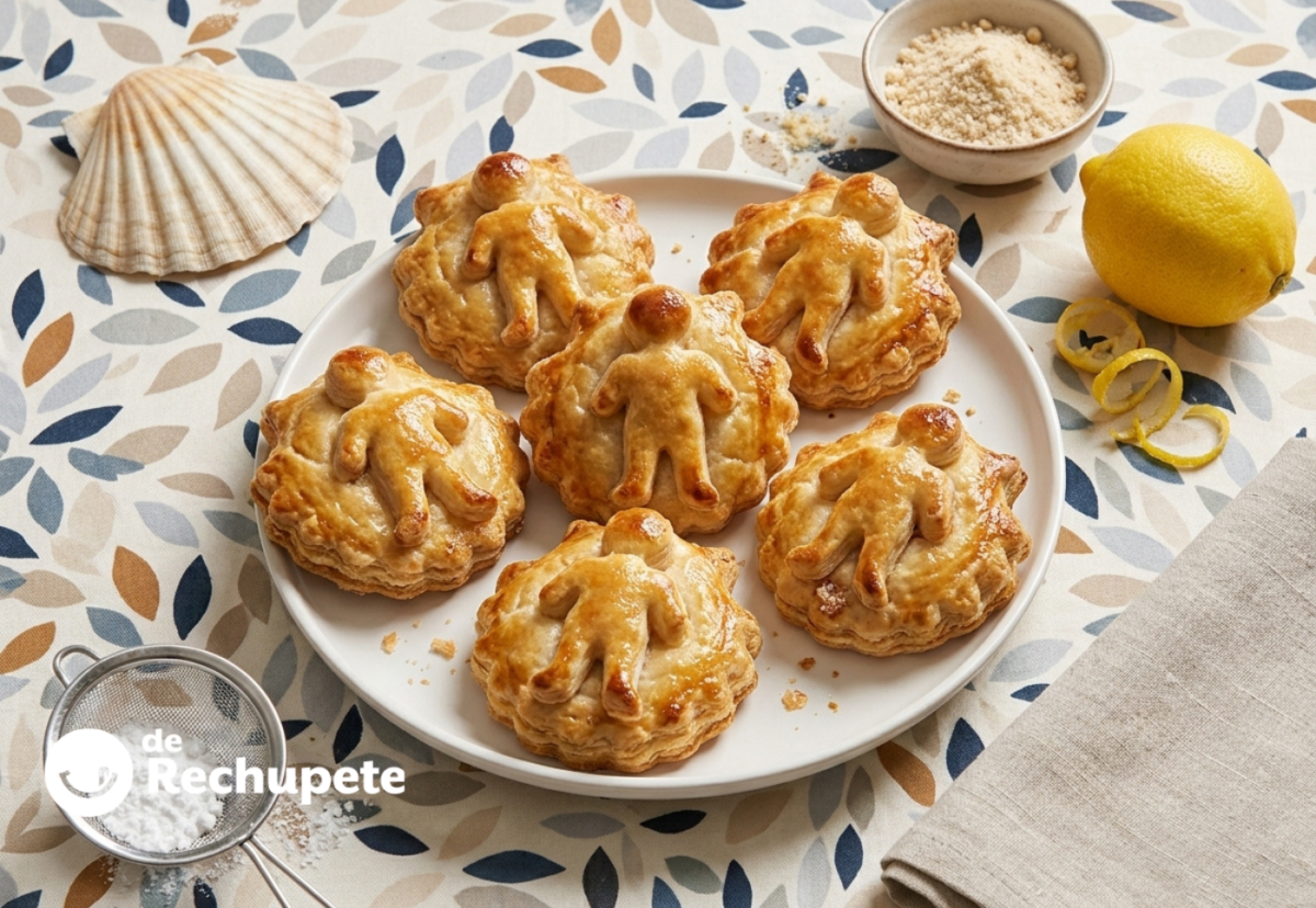 Ahorcaditos de Santo Domingo de la Calzada, hojaldre riojano con crema de almendra