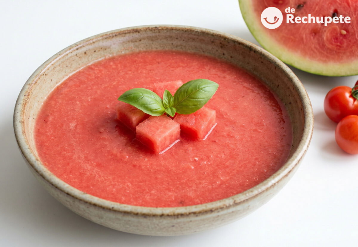 Gazpacho de sandía. Receta fácil, fresca y ligera para el verano