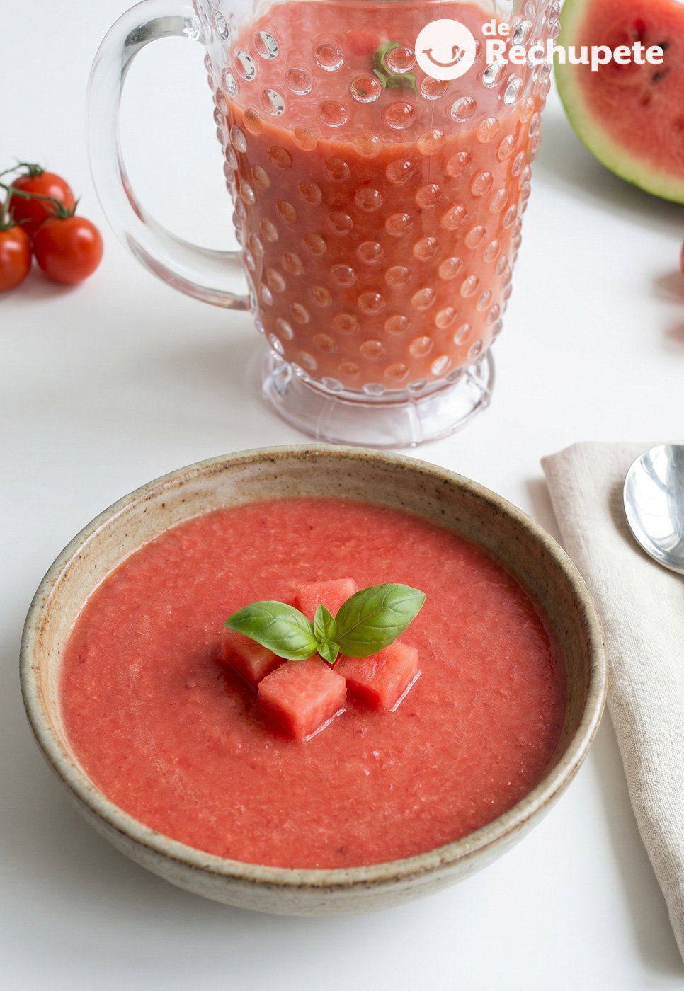Gazpacho de sandía. Receta fácil, fresca y ligera para el verano