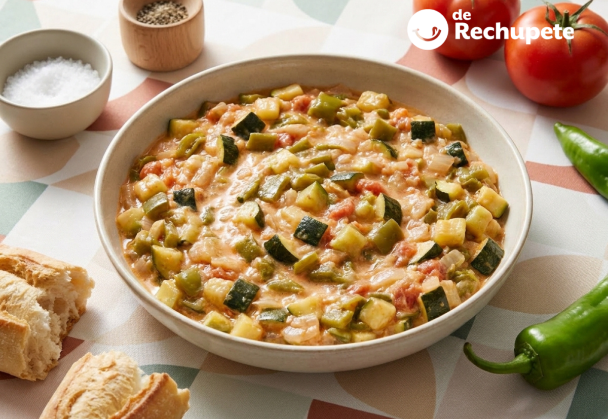 Pisto riojano, una receta de verduras con huevo cremosa y muy fácil