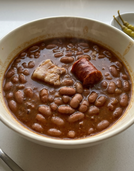 Alubia de Anguiano guisada, al estilo tradicional del Alto Najerilla