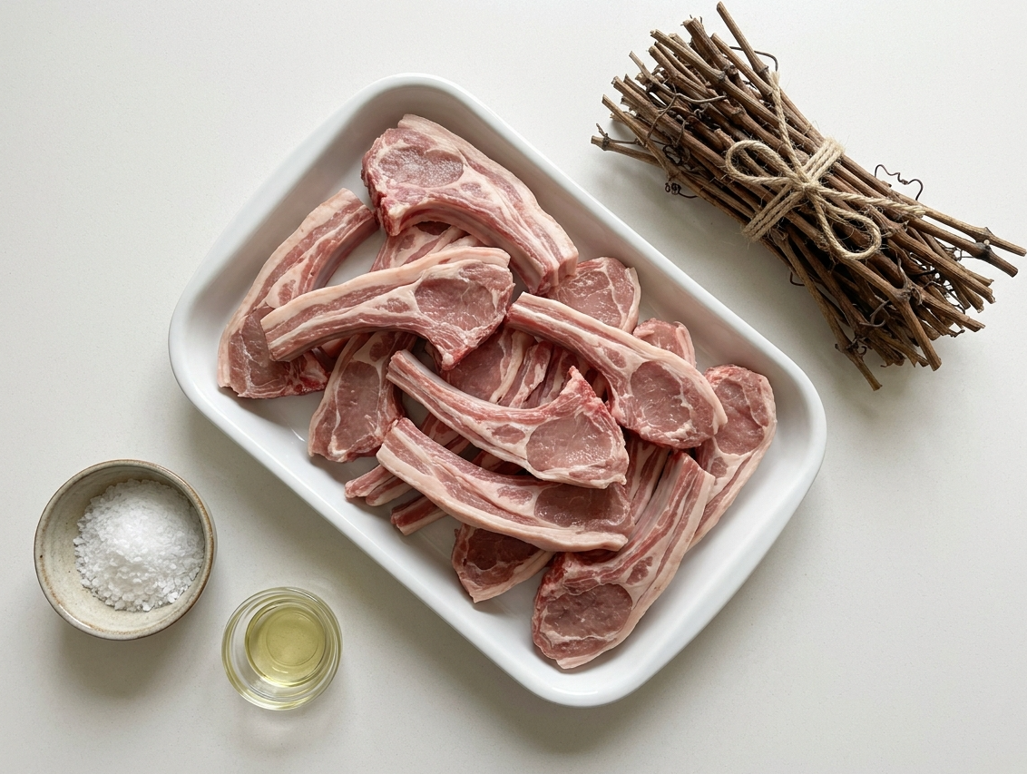 Chuletillas al sarmiento, la brasa más riojana para disfrutar el cordero