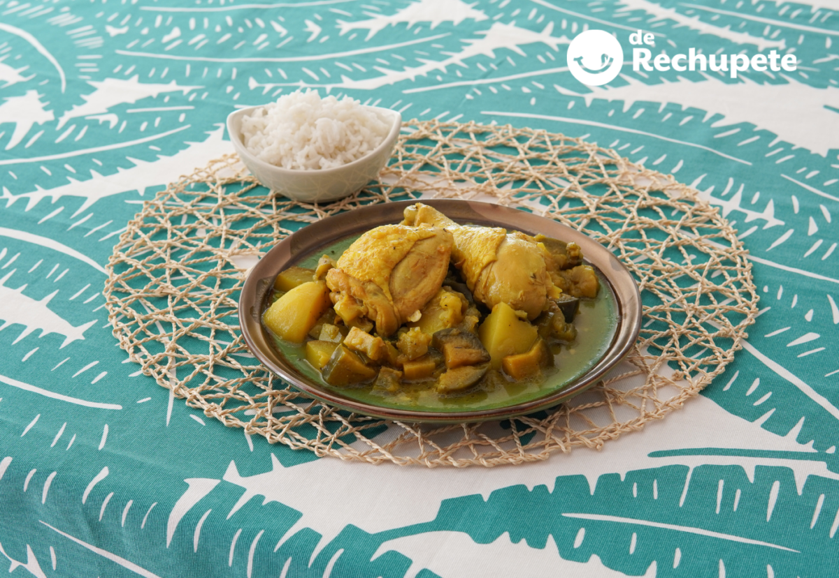 Colombo de pollo caribeño, el curry antillano que se come con arroz blanco