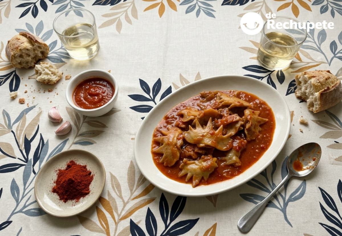 Crestas de gallo guisadas, una receta de casquería con salsa para mojar pan