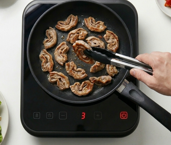 Embuchado riojano a la plancha, el pincho de casquería que se come recién hecho