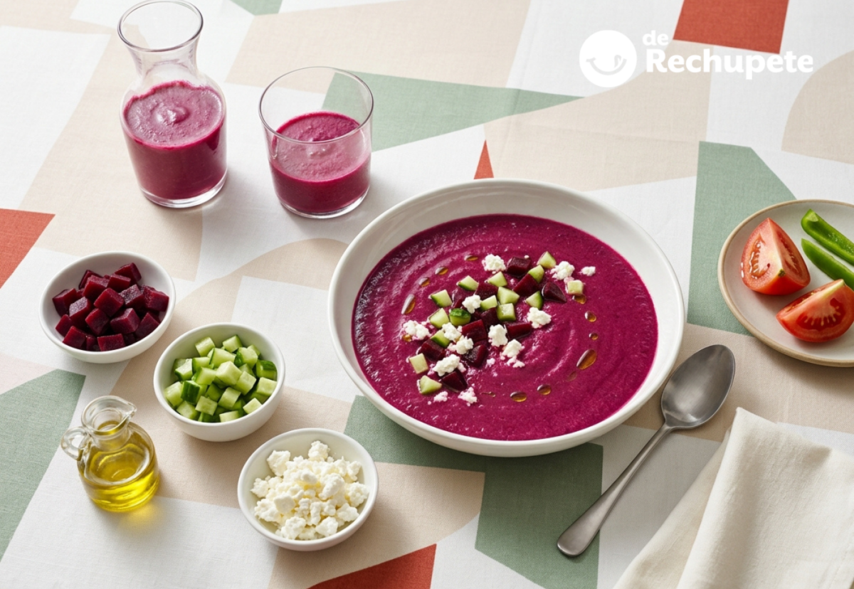 Gazpacho de remolacha, la versión con tomate que queda fina y bien fría