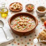 Gazpacho extremeño campero, la sopa fría que se maja en mortero