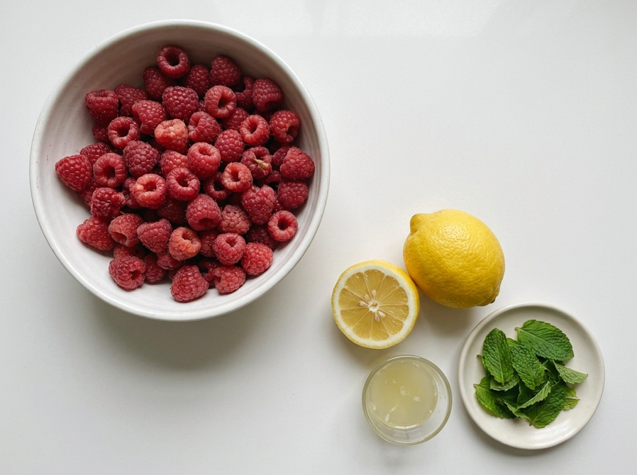 Helado de frambuesa, una bola rosa que sabe a fruta