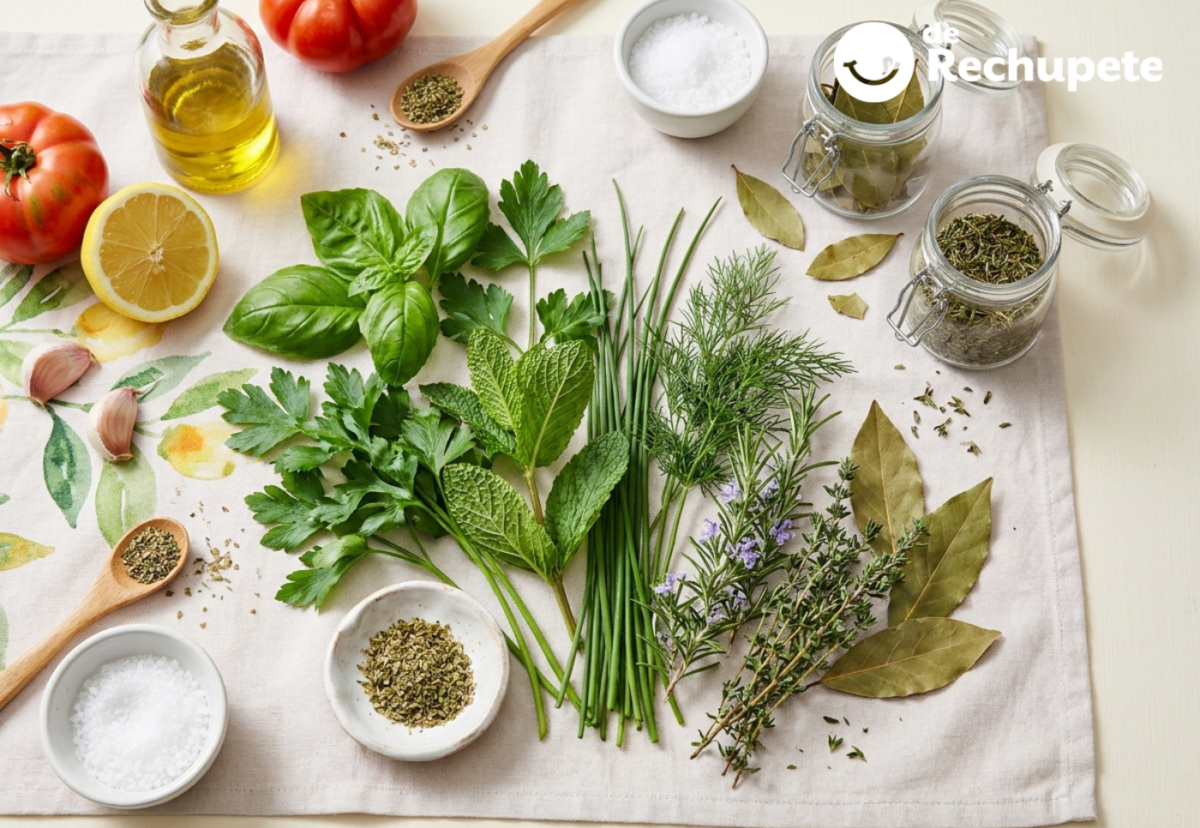 Hierbas aromáticas que conviene tener en la cocina: las más usadas y cómo sacarles partido
