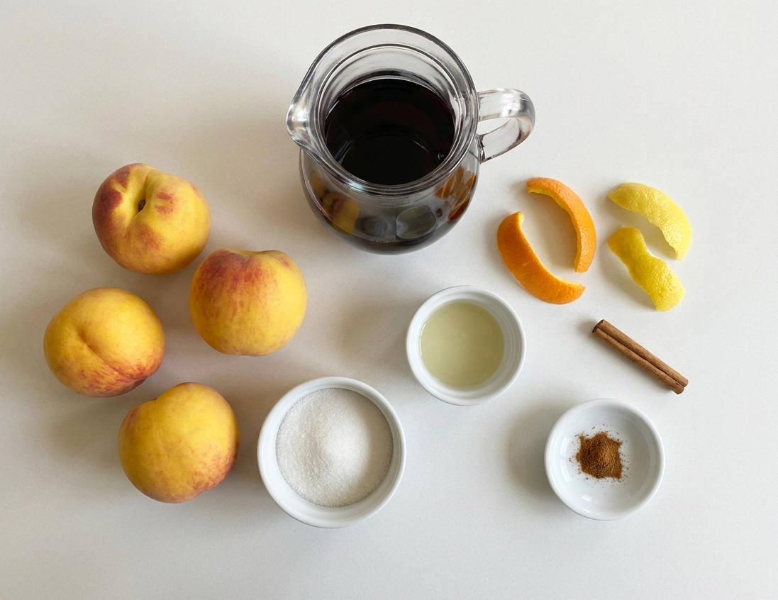 Melocotón con vino riojano, el postre de verano que se sirve bien frío