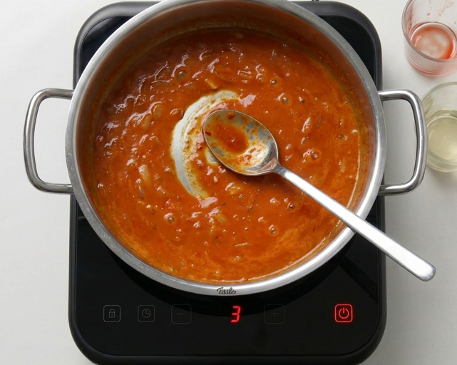 Pimientos rellenos a la riojana, un plato con salsa para mojar pan