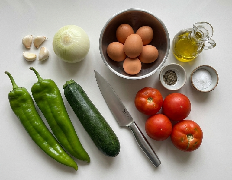 Pisto riojano, una receta de verduras con huevo cremosa y muy fácil