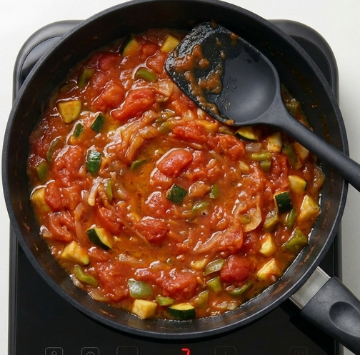 Pisto riojano, una receta de verduras con huevo cremosa y muy fácil