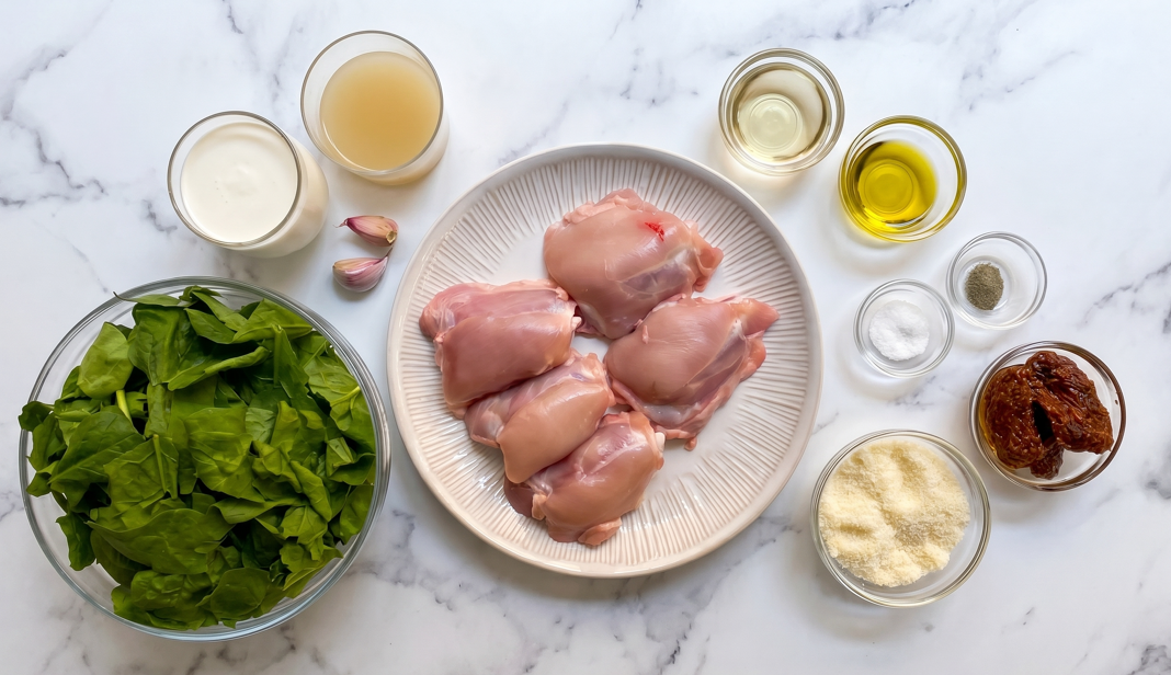 Pollo a la toscana: receta cremosa con tomate seco y espinacas fácil y rápida