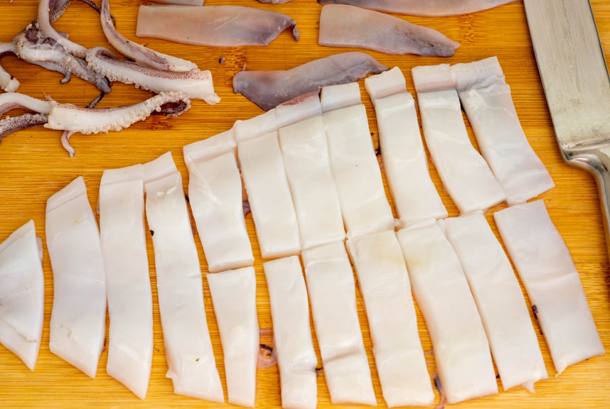 Rabas de calamar al estilo cántabro, la fritura que se sirve al momento