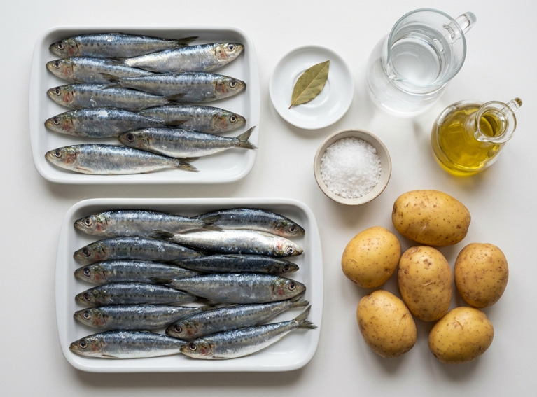 Sardinas asadas con cachelos, San Juan en versión gallega y comestible