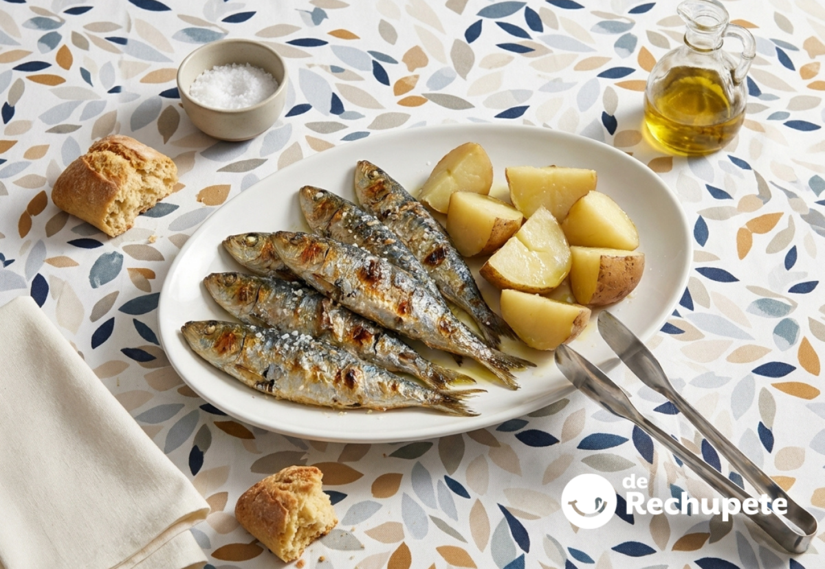 Sardinas asadas con cachelos, San Juan en versión gallega y comestible