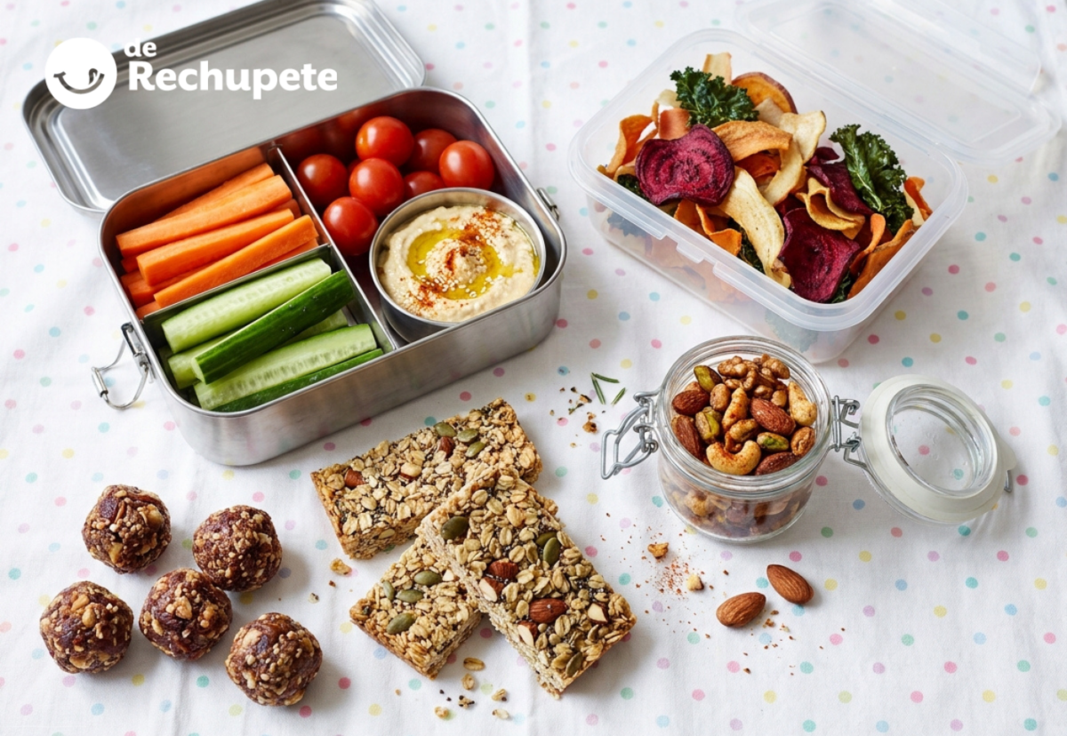 Snacks saludables gourmet. Ideas de picoteo nutritivo listo para llevar