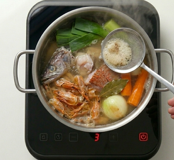 Sopa de pescado cántabra, una cuchara marinera con fundamento