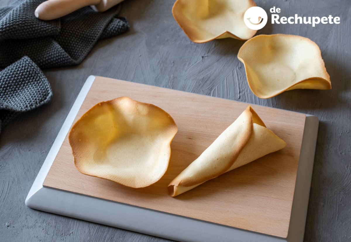 Tulipas y cucuruchos para helados: receta casera de barquillo crujiente