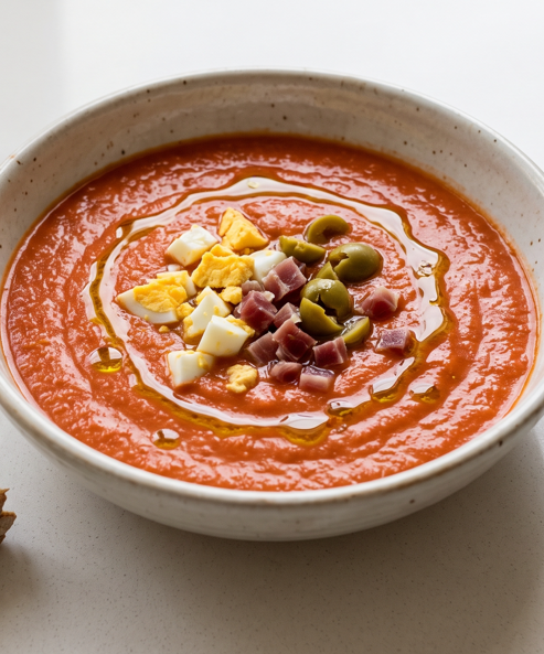 Zoque malagueño, la sopa fría de tomate y zanahoria que se toma bien espesa