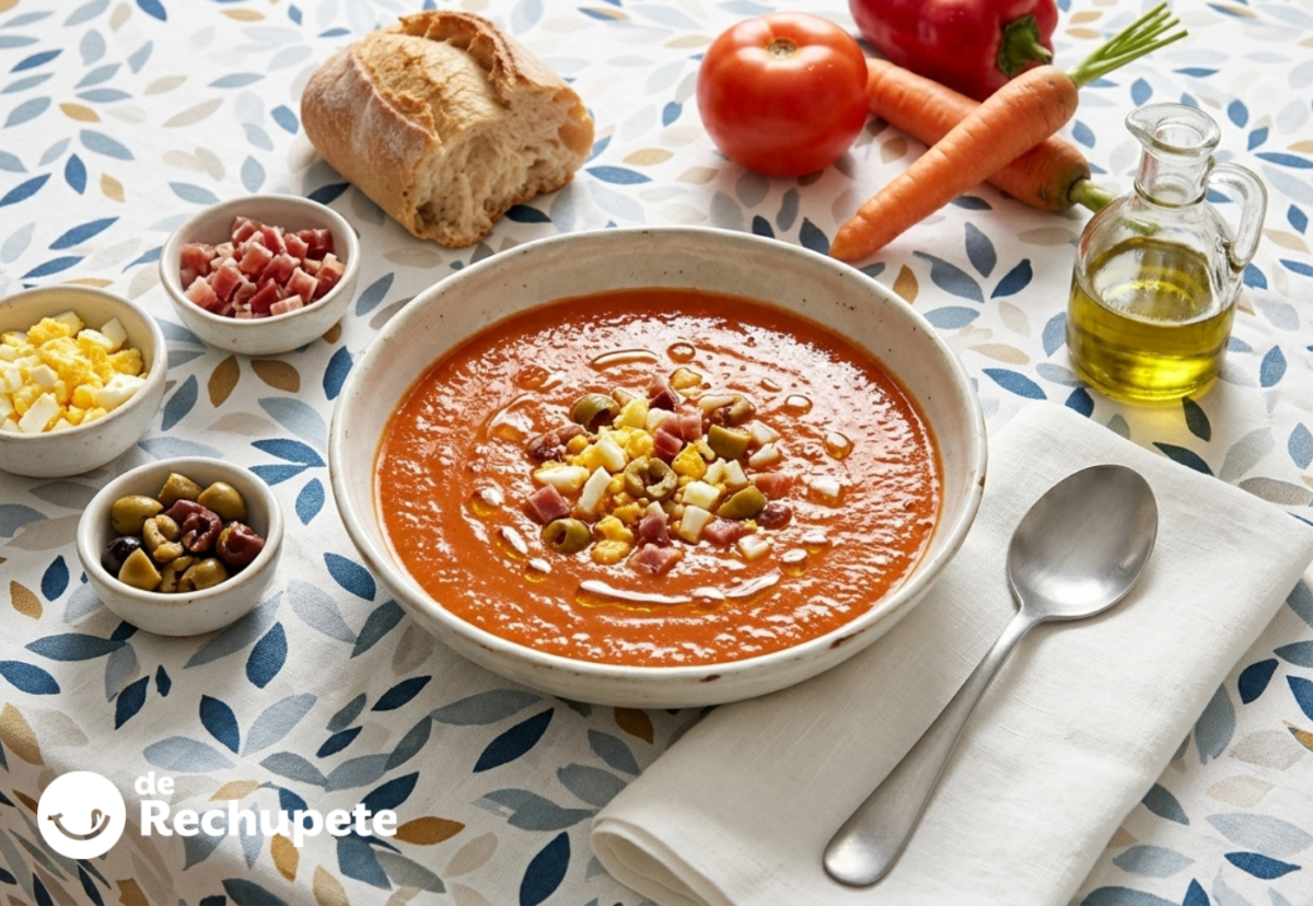 Zoque malagueño, la sopa fría de tomate y zanahoria que se toma bien espesa