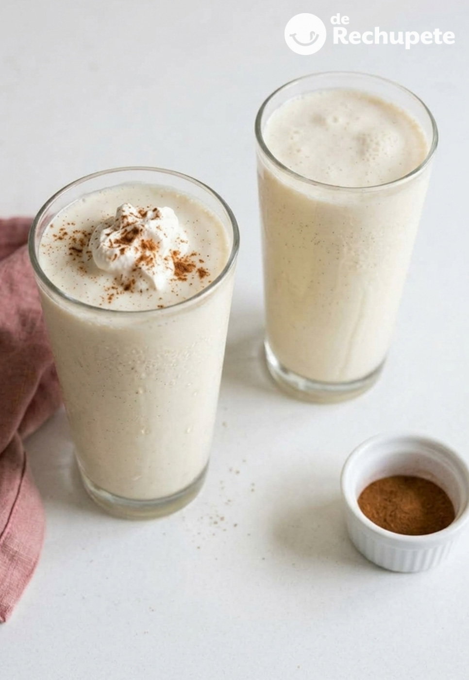 Batido de vainilla, cremoso y frío sin complicarse