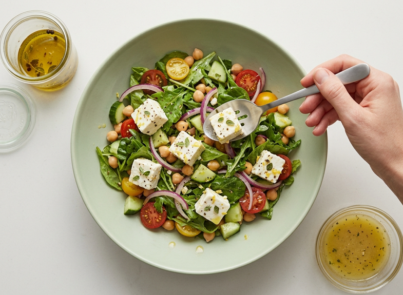 Aromatizar quesos para ensaladas, qué poner a cada tipo y cuánto tiempo dejarlo