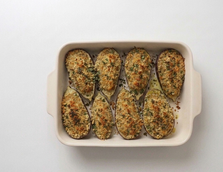 Berenjenas rellenas a la menorquina, la versión tradicional sin carne