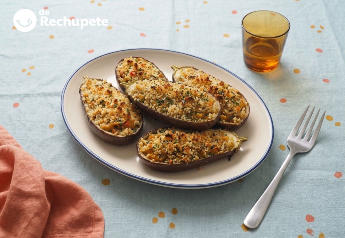 Berenjenas rellenas a la menorquina, la versión tradicional sin carne