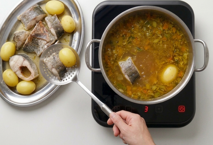 Bullit de peix ibicenco, con alioli y arroz caldoso en dos vuelcos