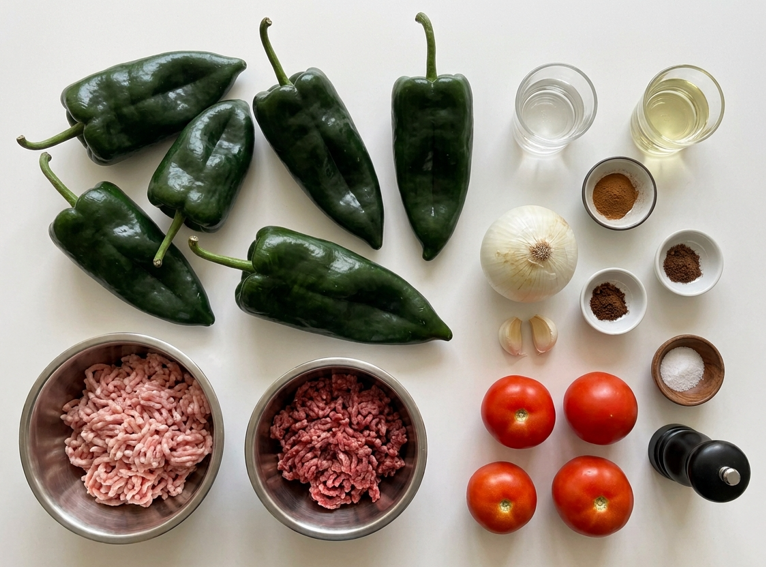 Chiles en nogada, receta poblana con picadillo, capeado y salsa de nuez