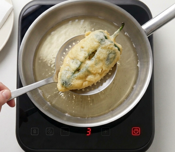 Chiles en nogada, receta poblana con picadillo, capeado y salsa de nuez