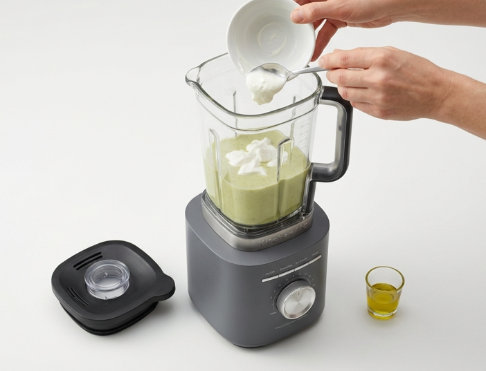 Crema fría de calabacín, cremosa sin quedar pesada